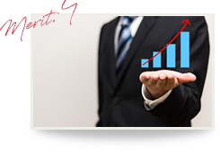 Merit.4 月間の新規集客50人以上可能！